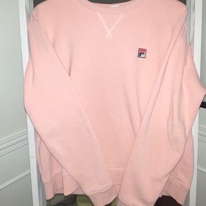 Pink Fila crew neck